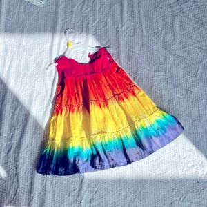 Rainbow toddler dress